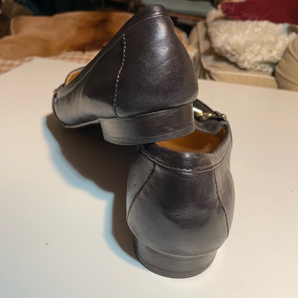 Coach Brown Leather Loafers - Picture 3 of 9